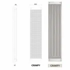 Radiatoarele electrice verticale design modern rochie nouă de Scirocco H Viadurini