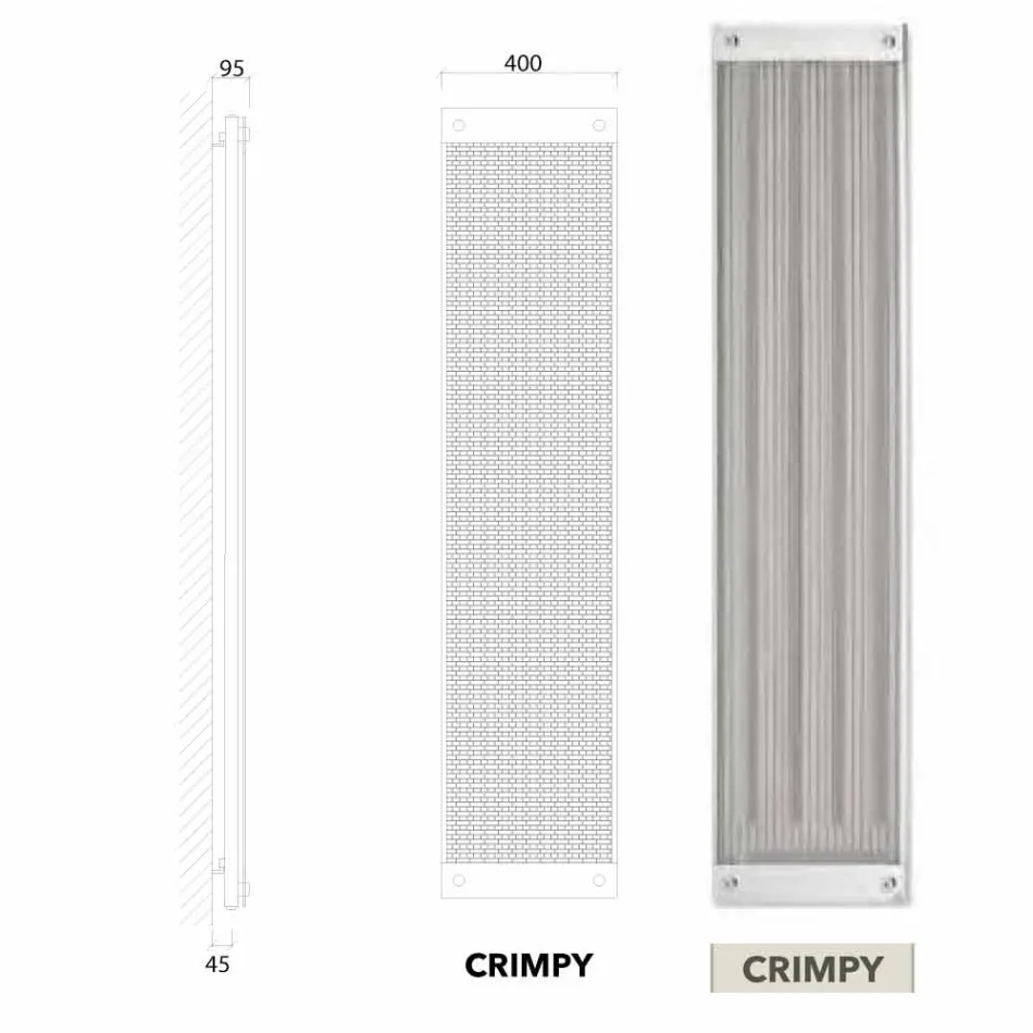 Radiatoarele electrice verticale design modern rochie nouă de Scirocco H Viadurini