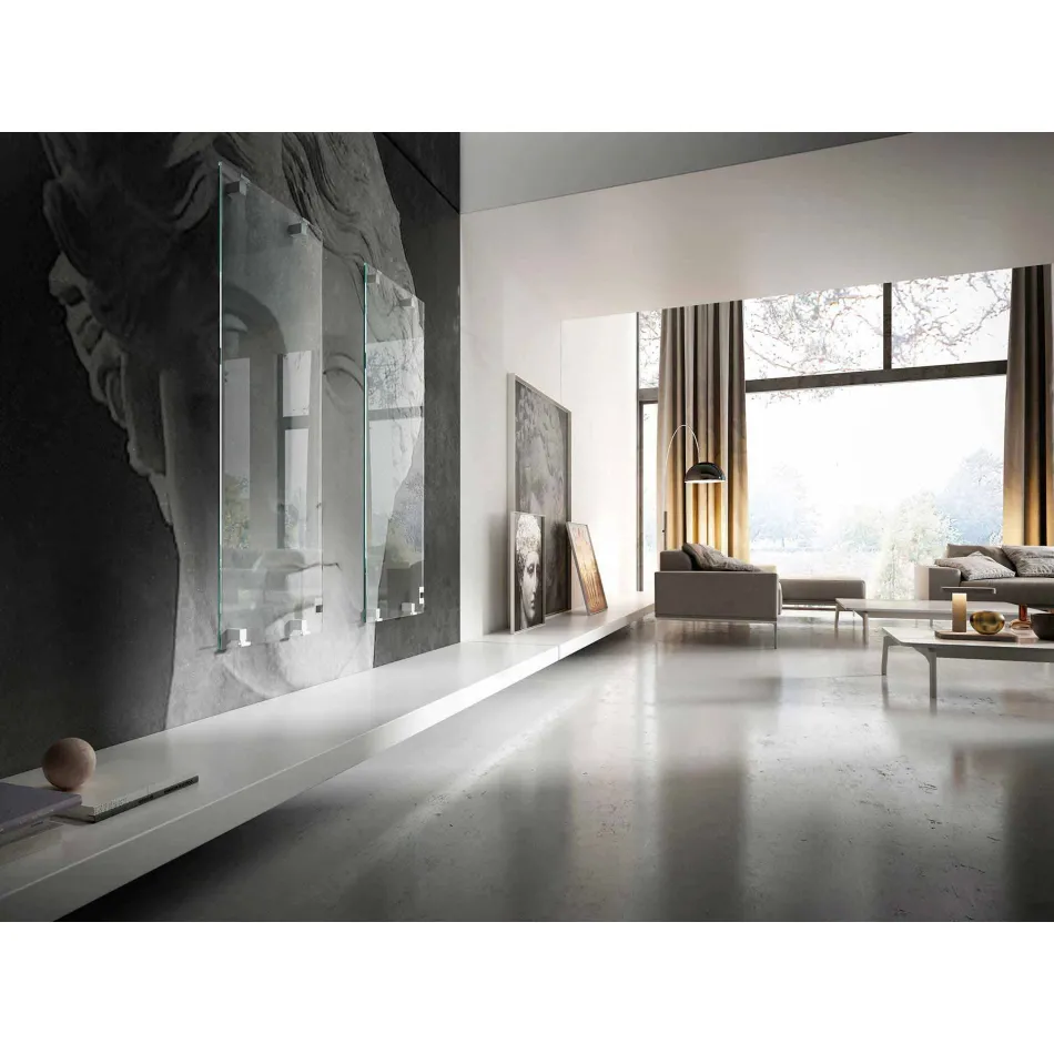 Design Radiator decorativ electro-ceramic din sticlă stelară, fabricat în Italia Viadurini