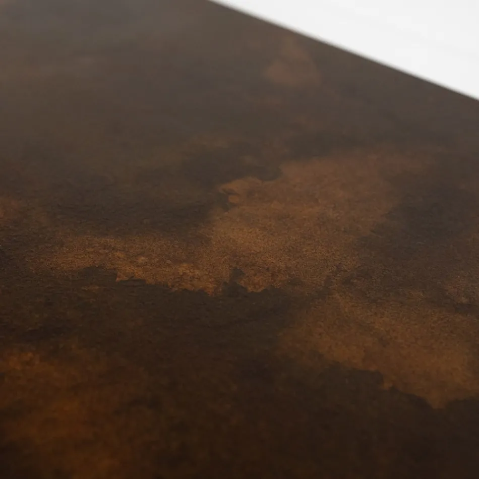 Radiator hibrid Finisaj corten în pulbere de marmură italiană - linii Viadurini