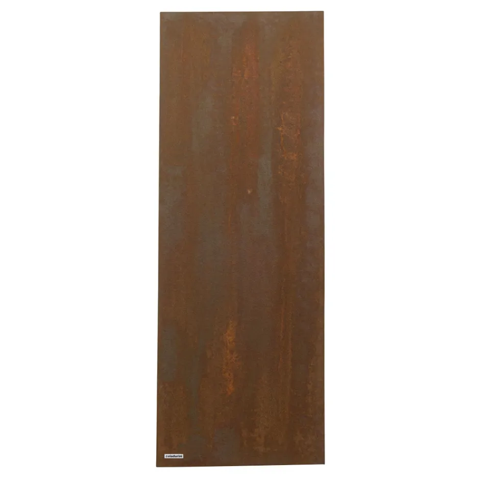 Radiator hibrid cu finisaj Corten din pulbere de marmură italiană - Lines Viadurini