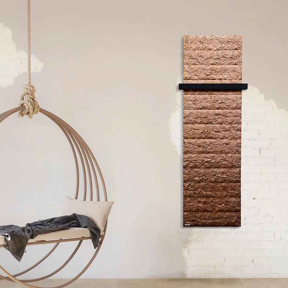 Radiator hibrid de până la 1400 W în pulbere de marmură italiană - Terraa Viadurini