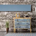 Radiator hibrid în pulbere de marmură italiană cu termostat - Texturee Viadurini