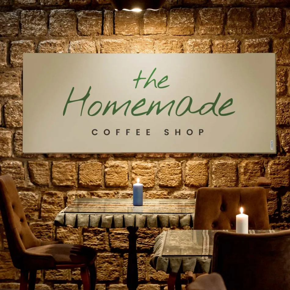 Radiator hibrid personalizabil din pulbere de marmură Made in Italy - Lineep Viadurini