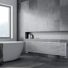 Radiator Hidraulic cu Seria Dubla de Elemente Orizontale Made in Italy - Strega Viadurini
