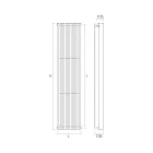 Radiator Hidraulic cu Seria Dubla de Elemente Plate Fabricat in Italia - Macedonia Viadurini