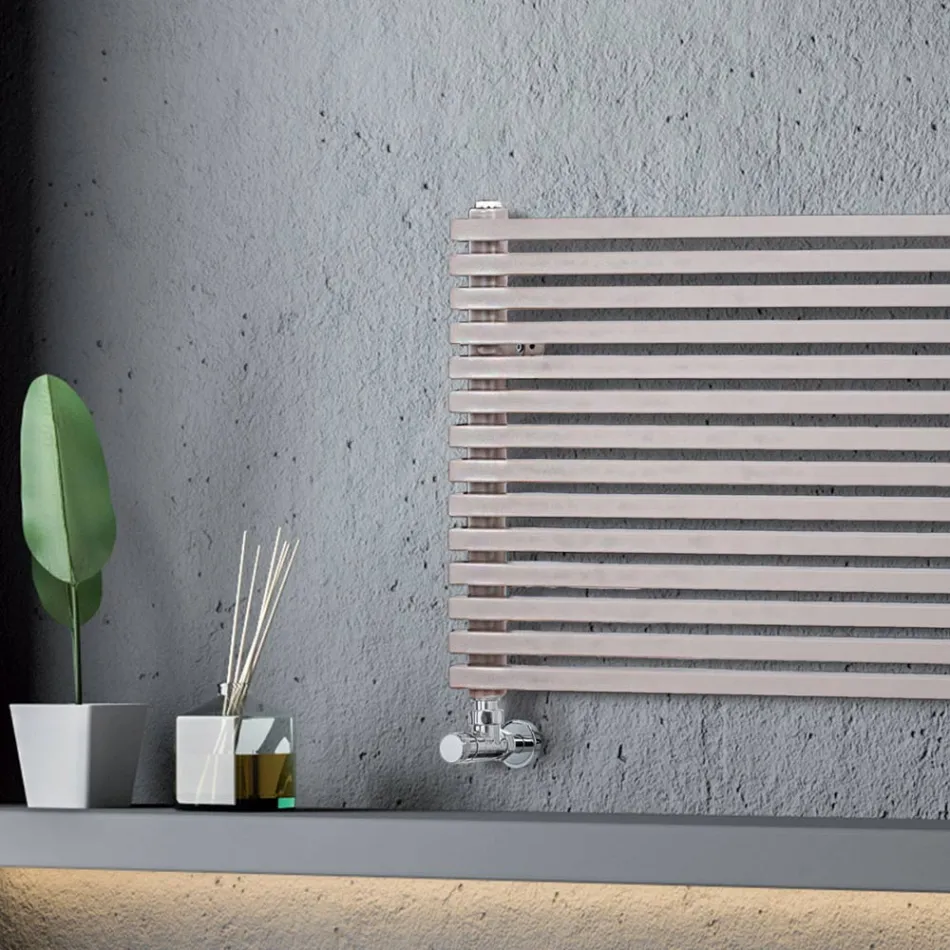 Radiator hidraulic cu elemente de secțiune pătrată, fabricat în Italia - Nougat Viadurini