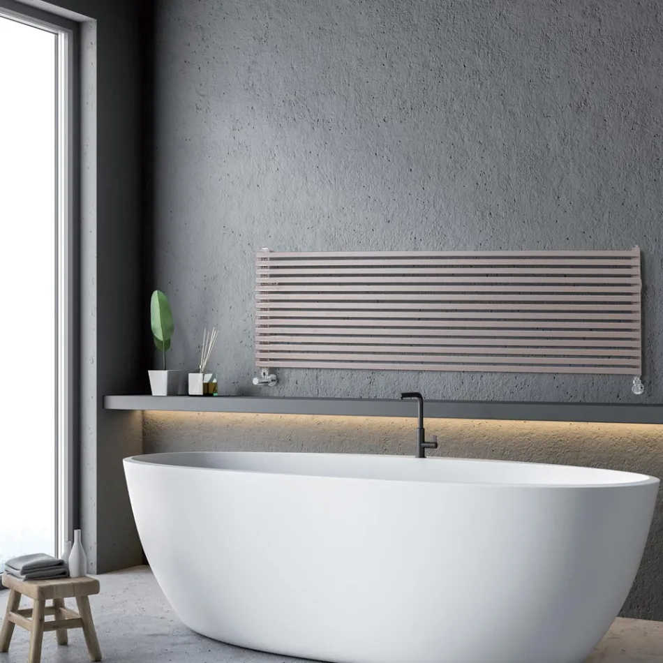 Radiator hidraulic cu elemente de secțiune pătrată, fabricat în Italia - Nougat Viadurini