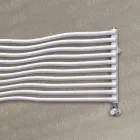 Radiator hidraulic cu elemente curbate orizontale Made in Italy - Zucchero Viadurini