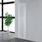 Radiator hidraulic alb trafic cu elemente plate din oțel - prună Viadurini