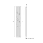 Radiator Hidraulic cu Elemente Vertice Curbate Made in Italy - Ribes Viadurini