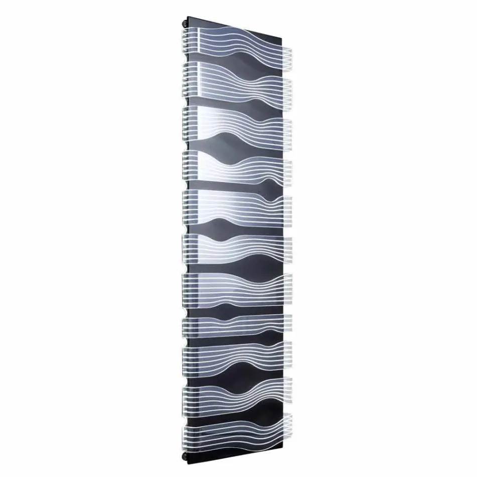 Radiator hidraulic de design pentru cameră de zi sau baie cu Led 839 W - Strălucire Viadurini