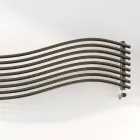 Termoarredo hidraulic design modern în Wave de oțel Scirocco H Viadurini