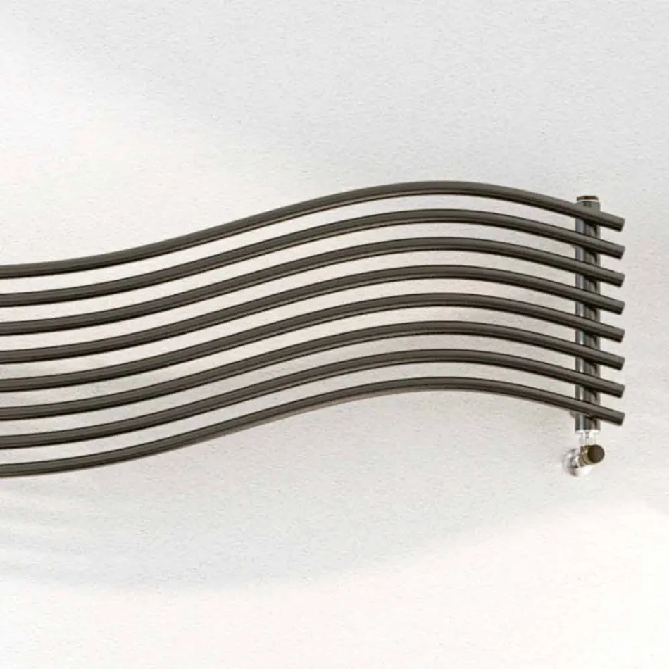 Termoarredo hidraulic design modern în Wave de oțel Scirocco H Viadurini