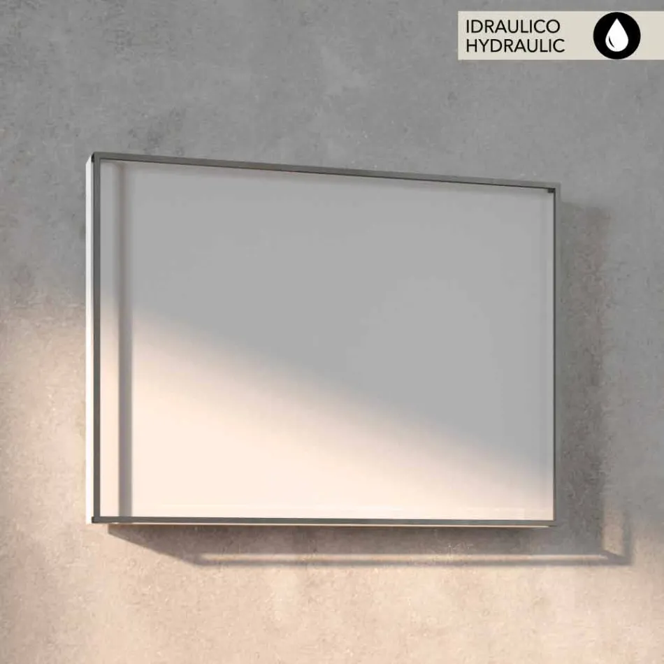 radiator de design hidraulic, capac din oțel, Scirocco H Light Viadurini