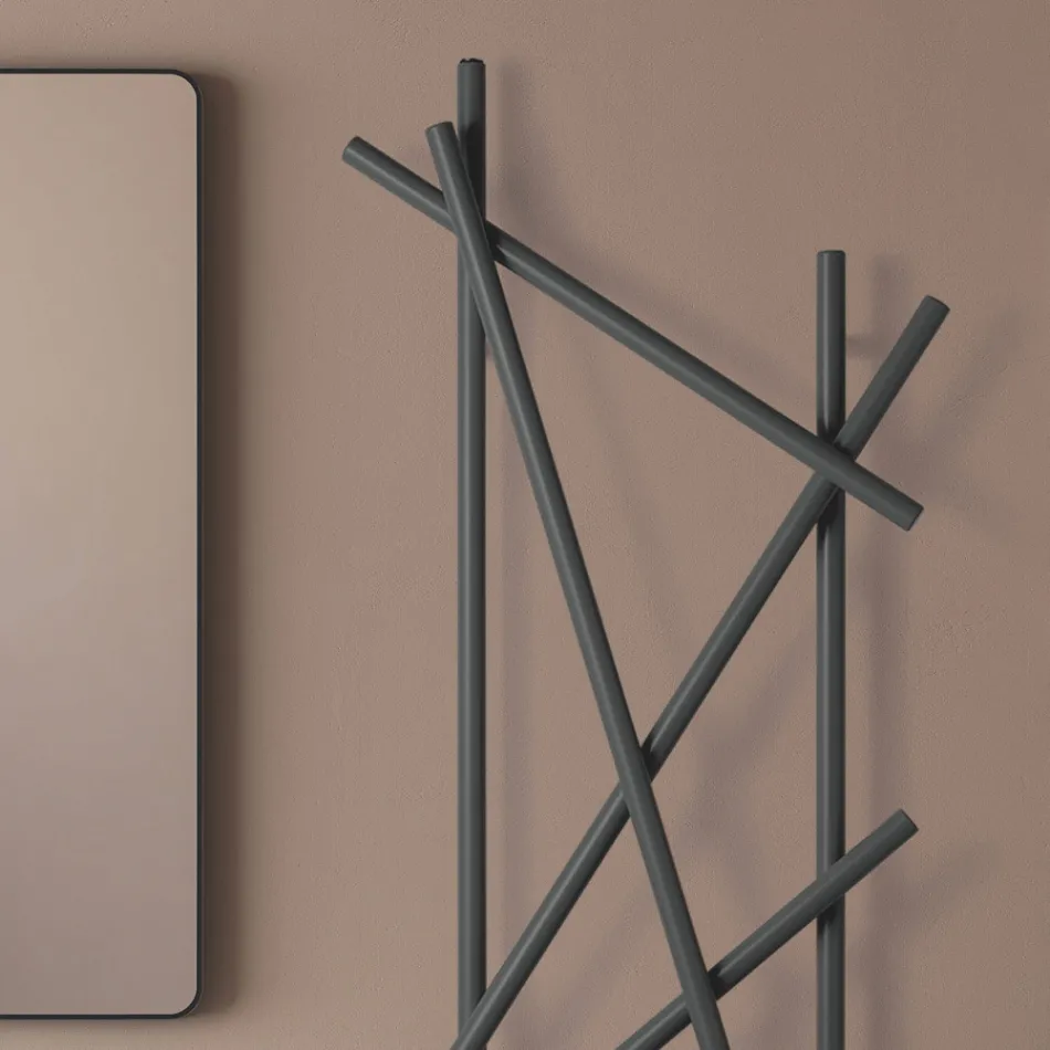 Radiator hidraulic din oțel cu țevi cu secțiune rotundă Fabricat în Italia - Aleatoriu Viadurini