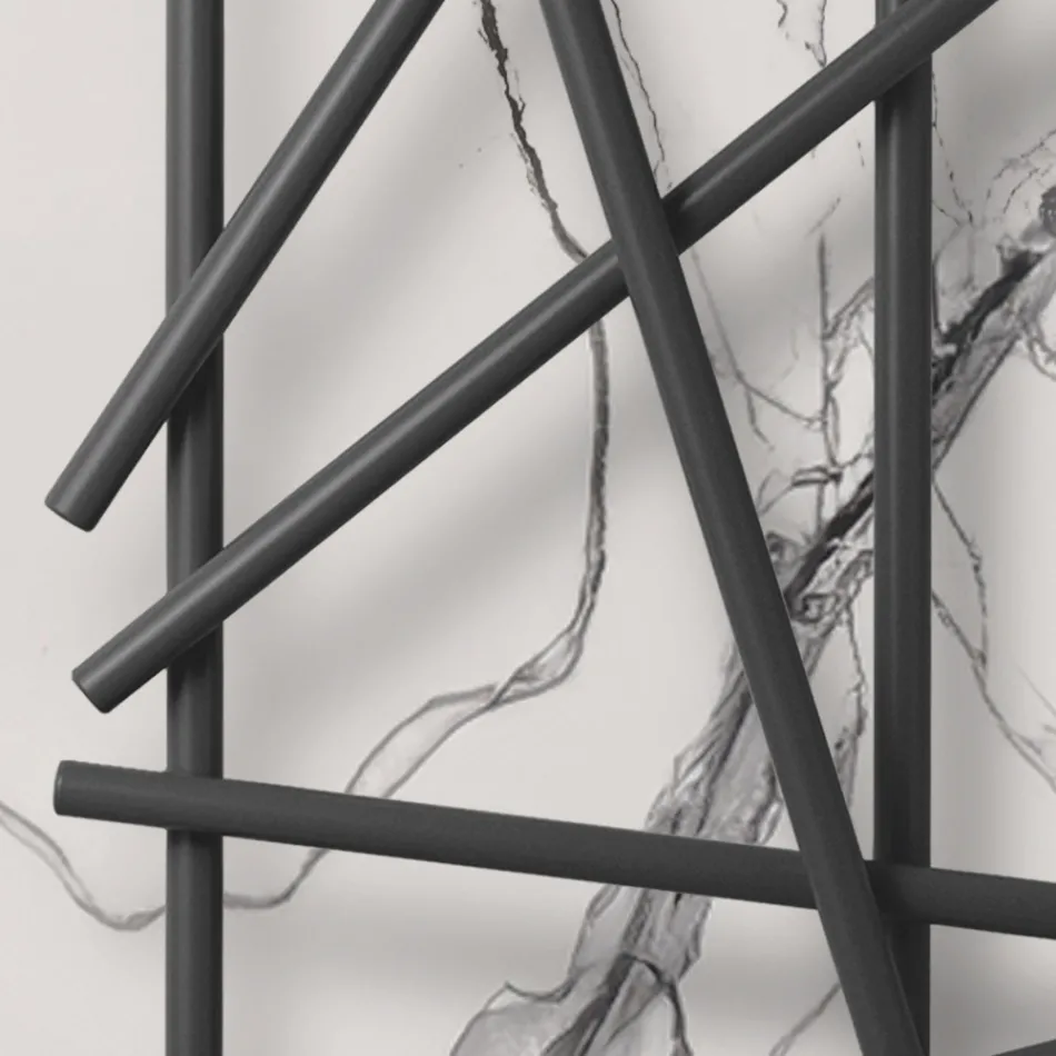 Radiator hidraulic din oțel cu țevi cu secțiune rotundă Fabricat în Italia - Aleatoriu Viadurini