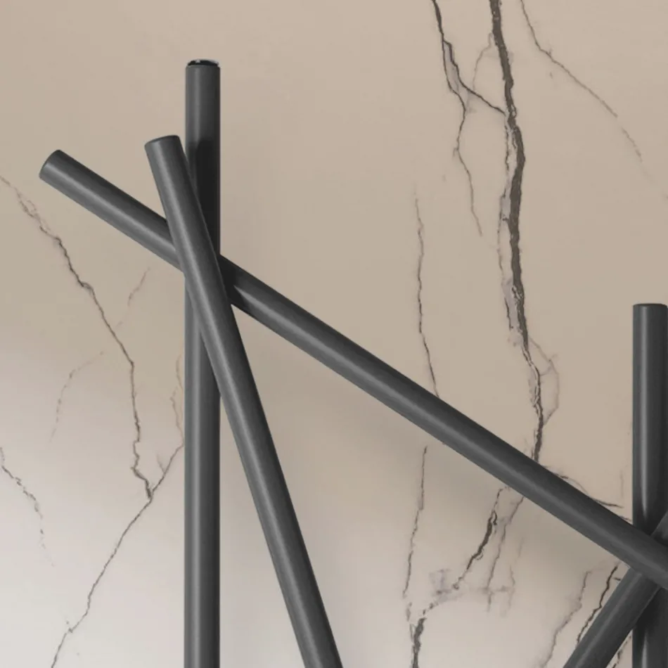 Radiator hidraulic din oțel cu țevi cu secțiune rotundă Fabricat în Italia - Aleatoriu Viadurini