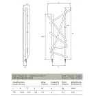 Radiator hidraulic din oțel cu țevi cu secțiune rotundă Fabricat în Italia - Aleatoriu Viadurini