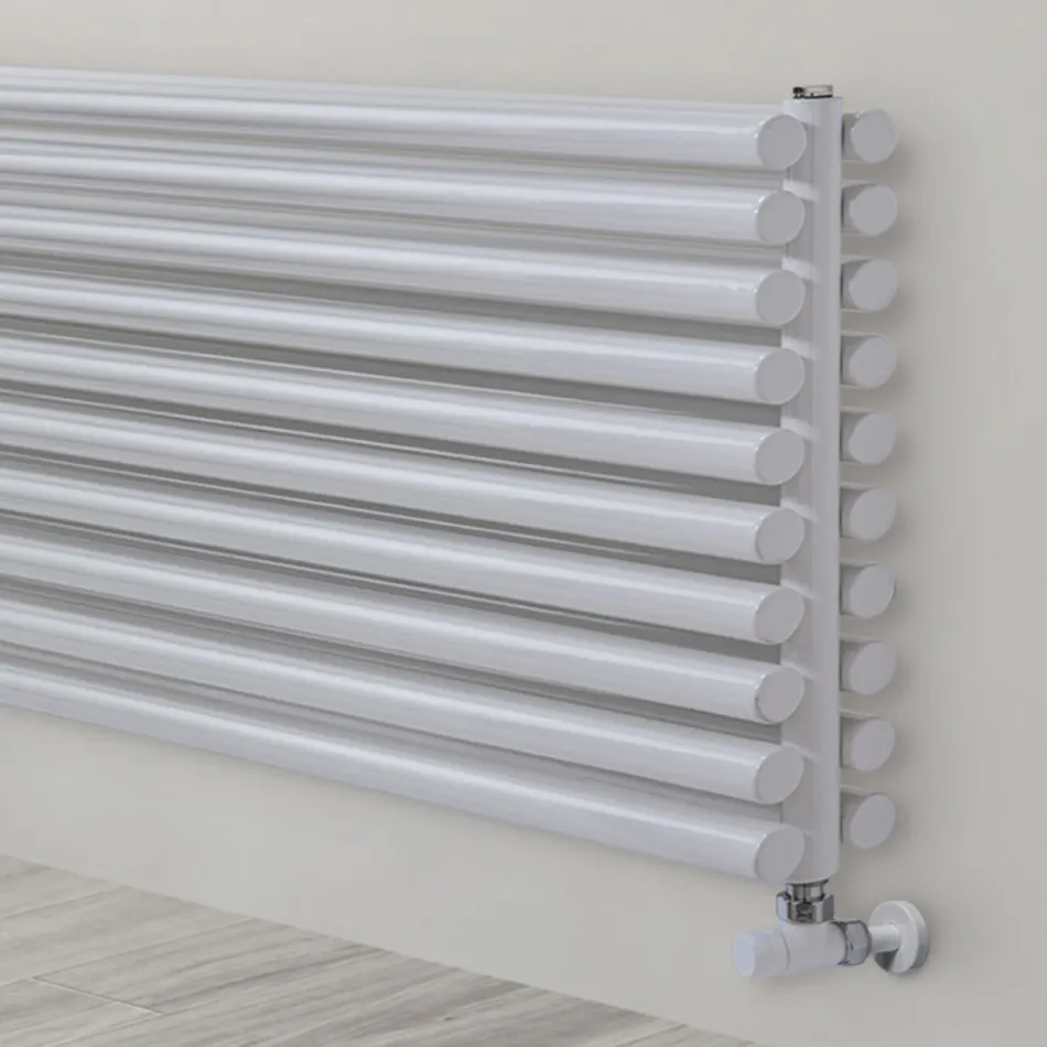 Radiator Hidraulic din Oțel Finisaj Alb Pur Fabricat în Italia - Biscuiți Viadurini
