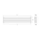 Radiator Hidraulic din Oțel Finisaj Alb Pur Fabricat în Italia - Biscuiți Viadurini