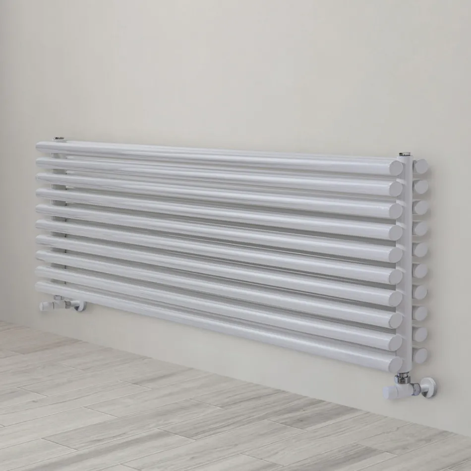 Radiator Hidraulic din Oțel Finisaj Alb Pur Fabricat în Italia - Biscuiți Viadurini