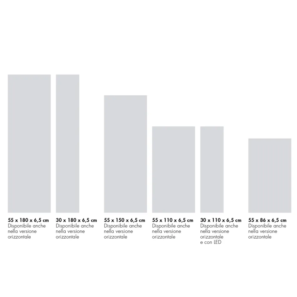 Radiator hidraulic modern în pulbere de marmură italiană - Texturee Viadurini