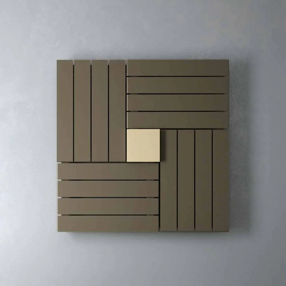 Termoarredo hidraulic de design pătrat realizate în Italia Piața H Scirocco Viadurini