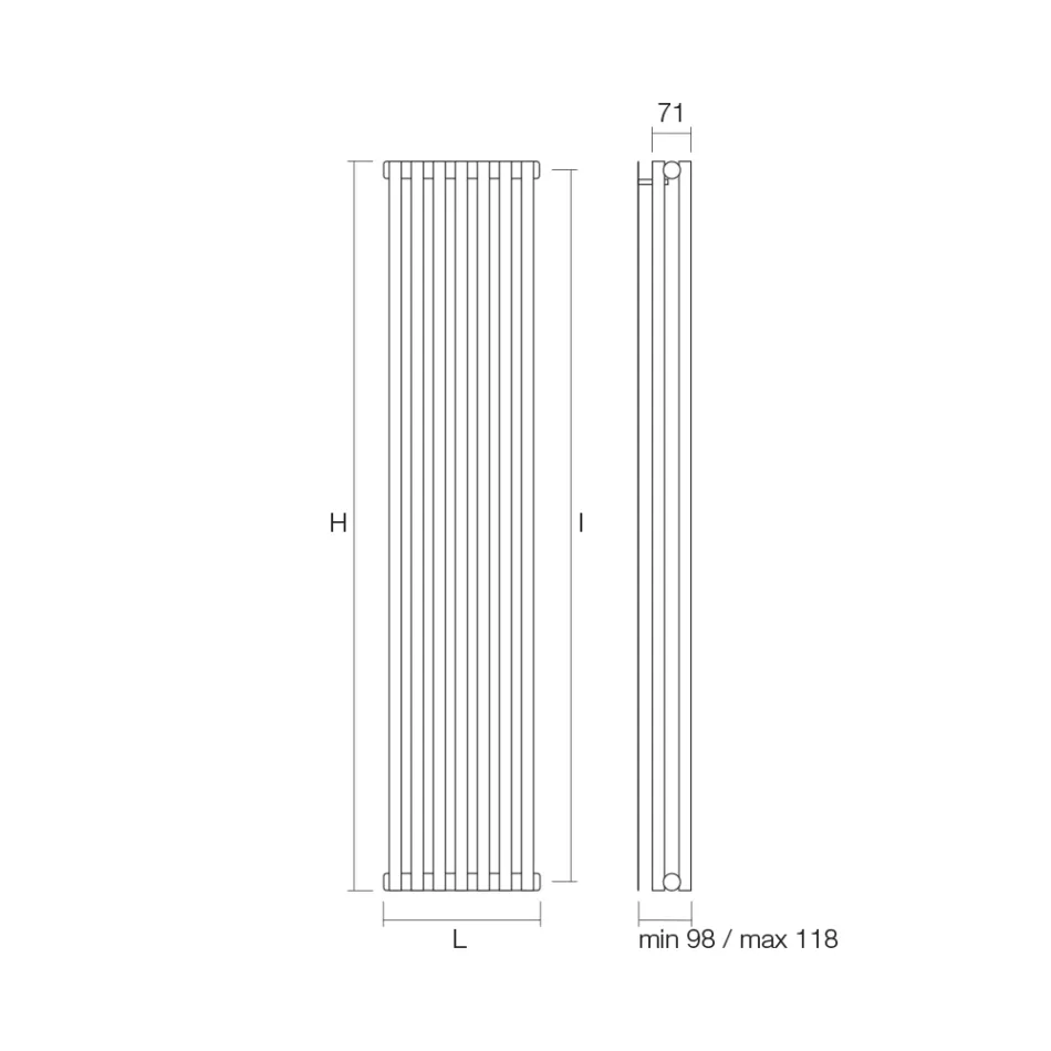 Radiator Hidraulic Fabricat cu Structură din Oțel Carbon - Înghețată Viadurini
