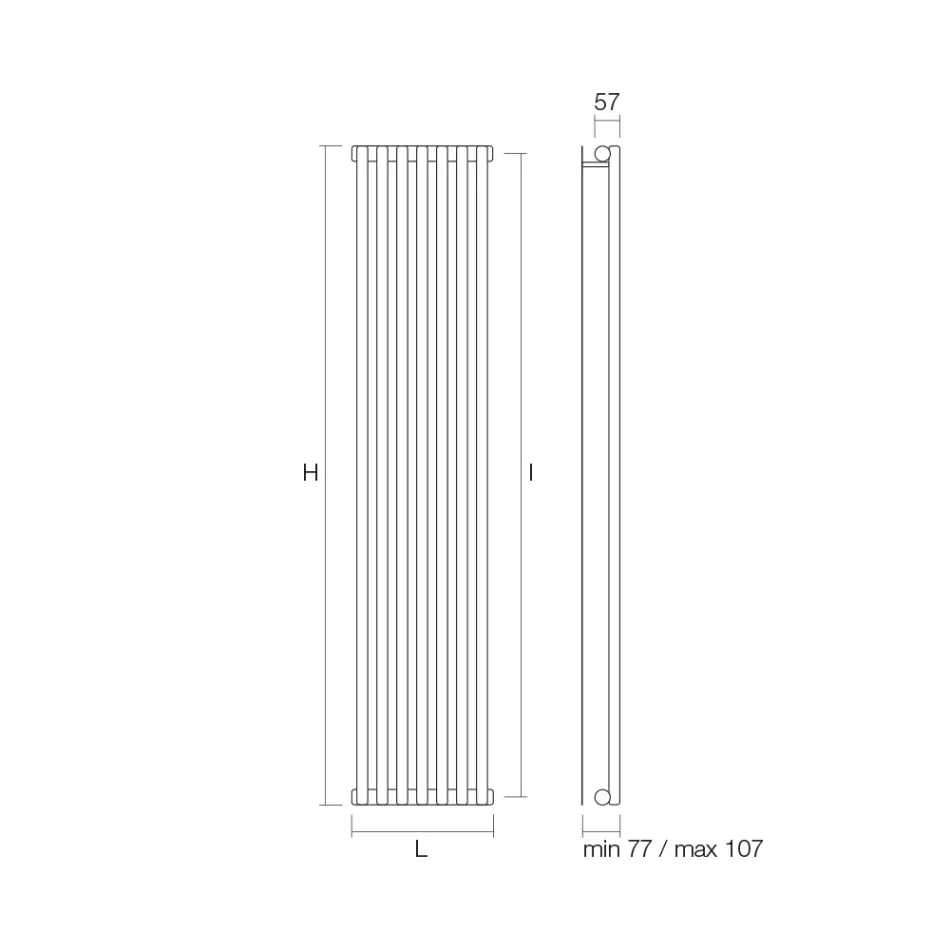 Radiator Hidraulic Fabricat din Oțel Carbon Fabricat în Italia - Cannoli Viadurini