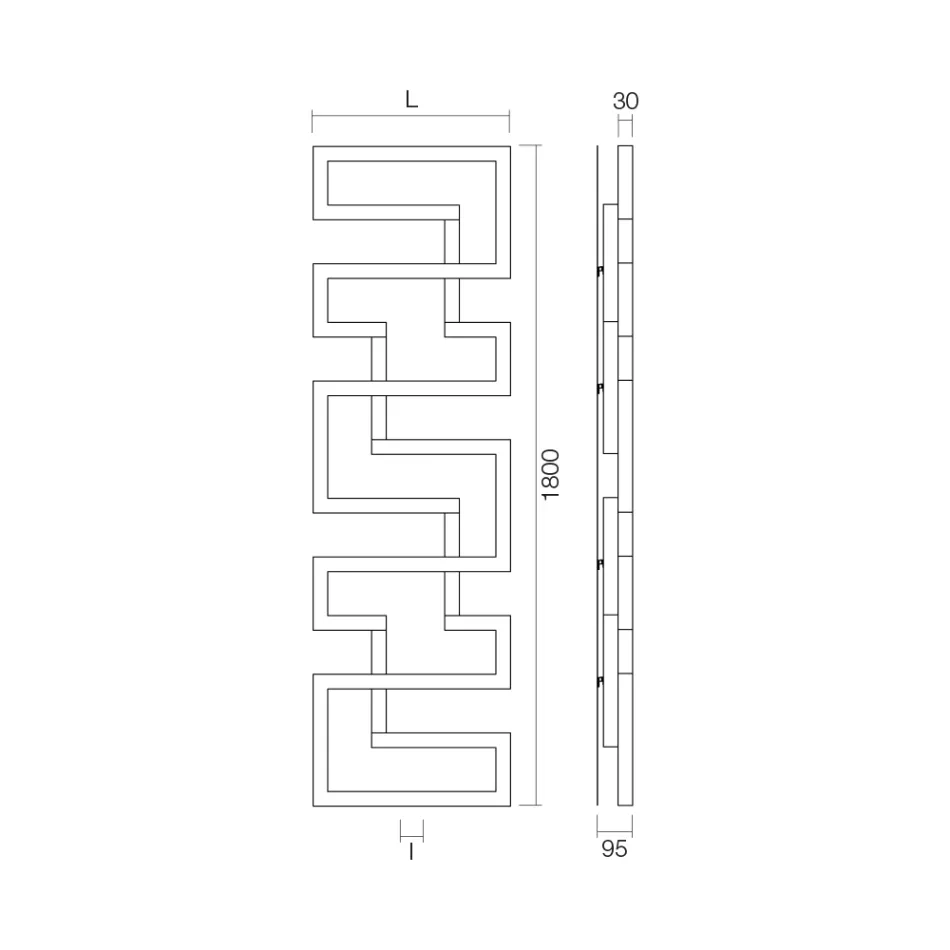 Radiator Hidraulic Fabricat in Otel Inoxidabil Fabricat in Italia - Cuptor Viadurini