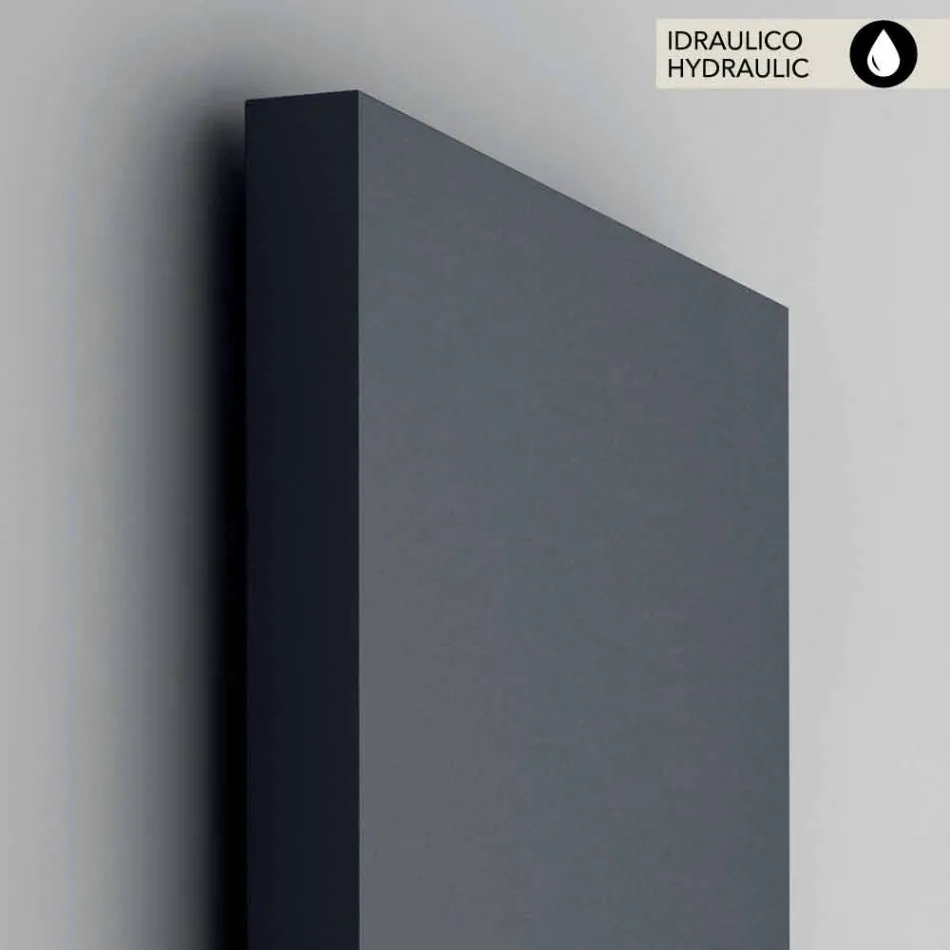 radiator vertical hidraulic, capac din oțel, H Light Scirocco Viadurini