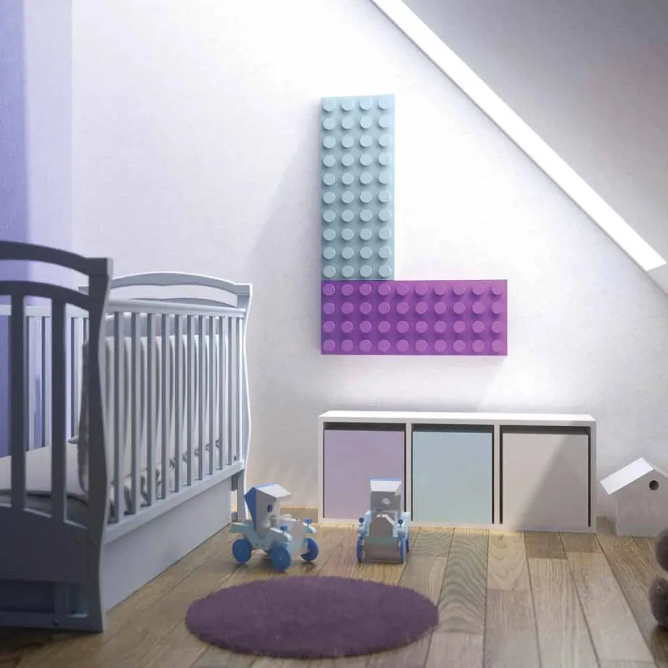 Termoarredo lego hidraulic design modern Cărămidă de Scirocco H Viadurini