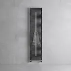 Radiator mixt Lux cu suport pentru prosoape din oțel, fabricat în Italia Viadurini