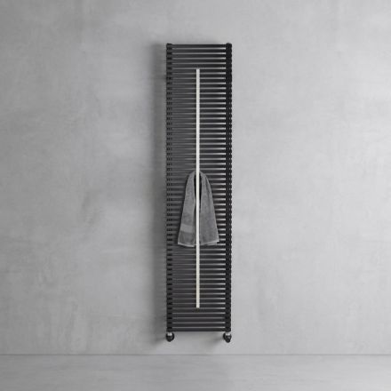 Radiator mixt Lux cu suport pentru prosoape din oțel, fabricat în Italia Viadurini