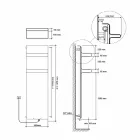 Radiator de prosoape cu design electric vertical de până la 1000 wați - Rebel Viadurini