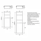 Suport de prosoape pentru radiator Design vertical Hidraulic până la 719 wați - Rebel Viadurini