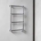 Încălzitor electric de prosoape cu radiator Crom în alamă Design 200 W - Caesar Viadurini