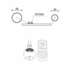 Suport de prosoape electric încălzit din oțel cromat design 700 W - Peacock Viadurini