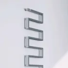 Termoarredo finisaj vertical cromat hidraulic șarpe de H Scirocco Viadurini