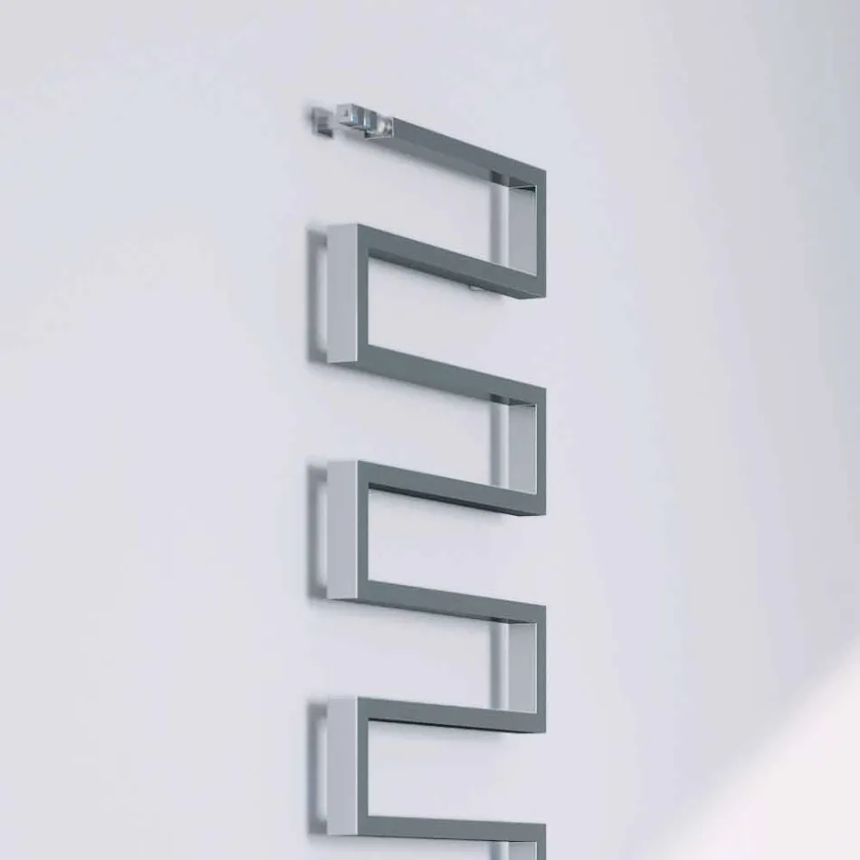 Termoarredo finisaj vertical cromat hidraulic șarpe de H Scirocco Viadurini