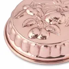 Tigaie rotundă de tort din cupru, conservată manual, cu decor de fructe 28 cm - Gianmattia Viadurini