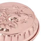 Tigaie rotundă de tort din cupru, conservată manual, cu decor de fructe 28 cm - Gianmattia Viadurini