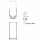 TOSCOT Karst mare plafon de lumină Ø 13 x H 31cm Made in Toscana Viadurini