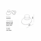 TOSCOT Chapeau! Lampa de perete / tavan făcut în Toscana Viadurini