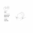 TOSCOT Chapeau! lampa de perete / tavan manual făcute în Toscana Viadurini