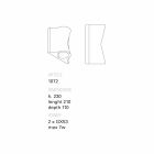 Toscot Lido aplicație exterioară / interioară de design realizată manual în Italia Viadurini