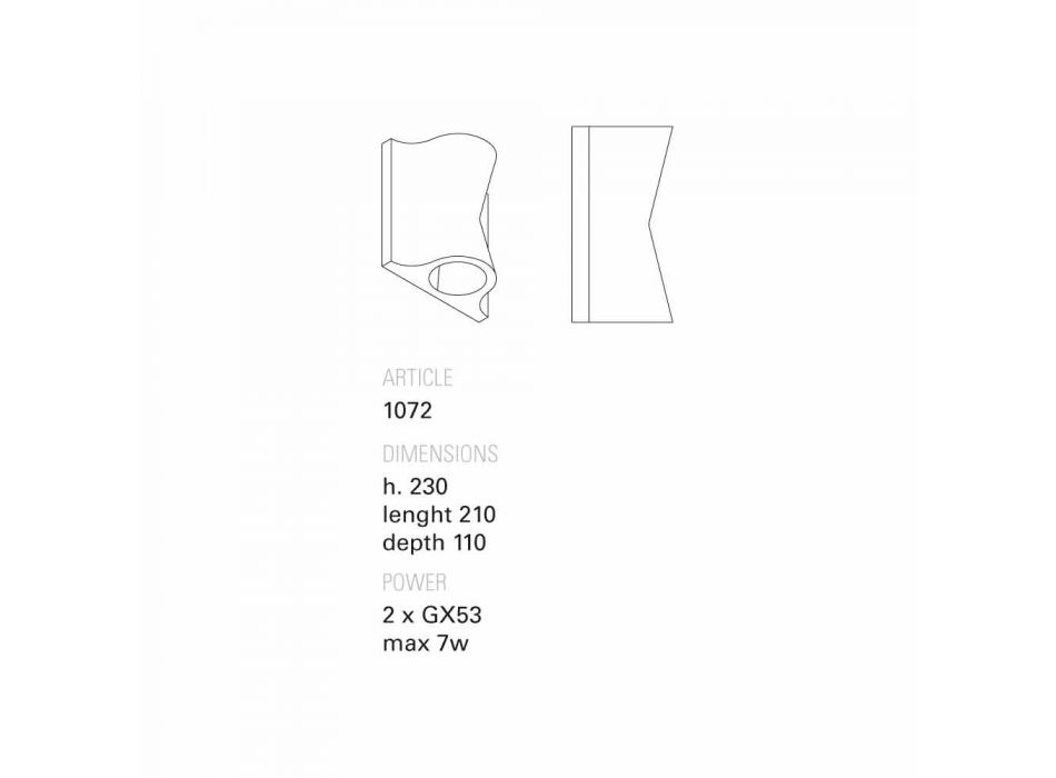 Toscot Lido aplicație exterioară / interioară de design realizată manual în Italia Viadurini