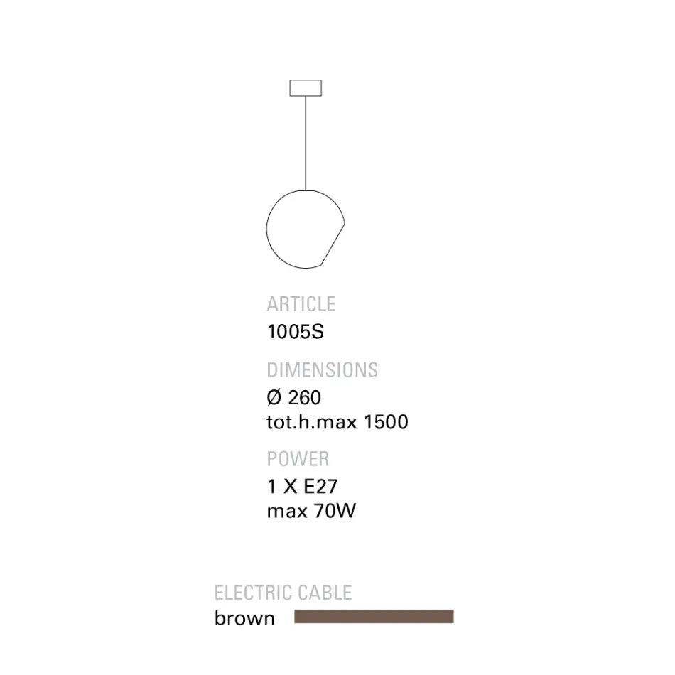 Lampă de teracotă Toscot Newton în stil contemporan Viadurini