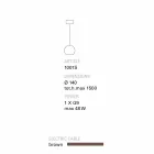 pandantiv lampa TOSCOT Newton Contemporan din teracotă realizate manual Viadurini